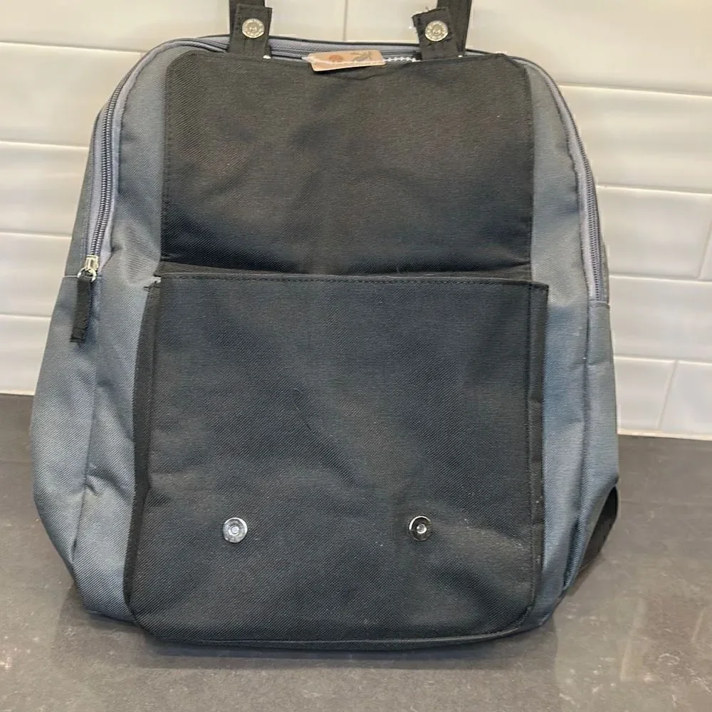 Single Zipper Cloth Backpack-NWT